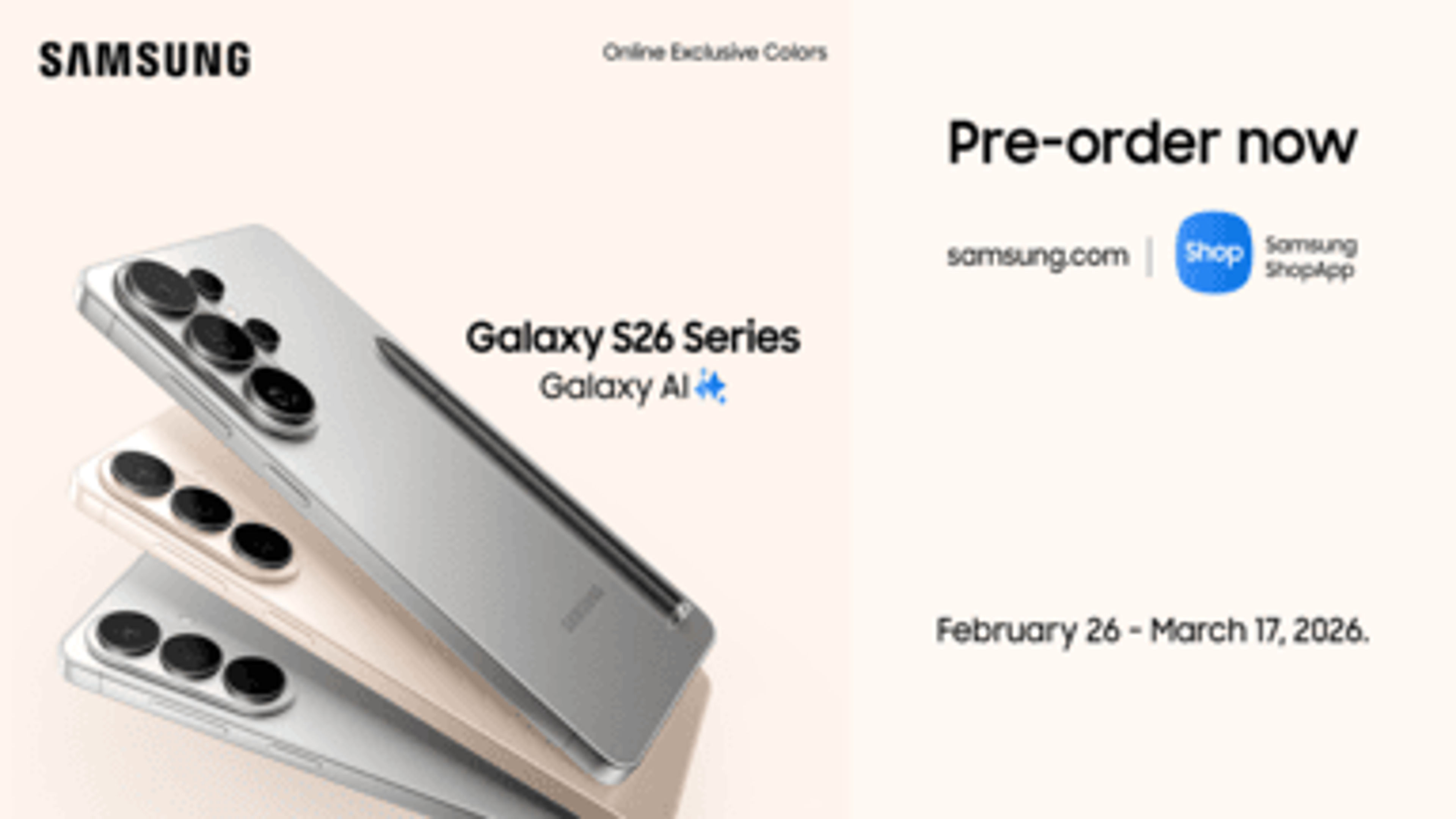 A banner image of Samsung GalaxySeries.