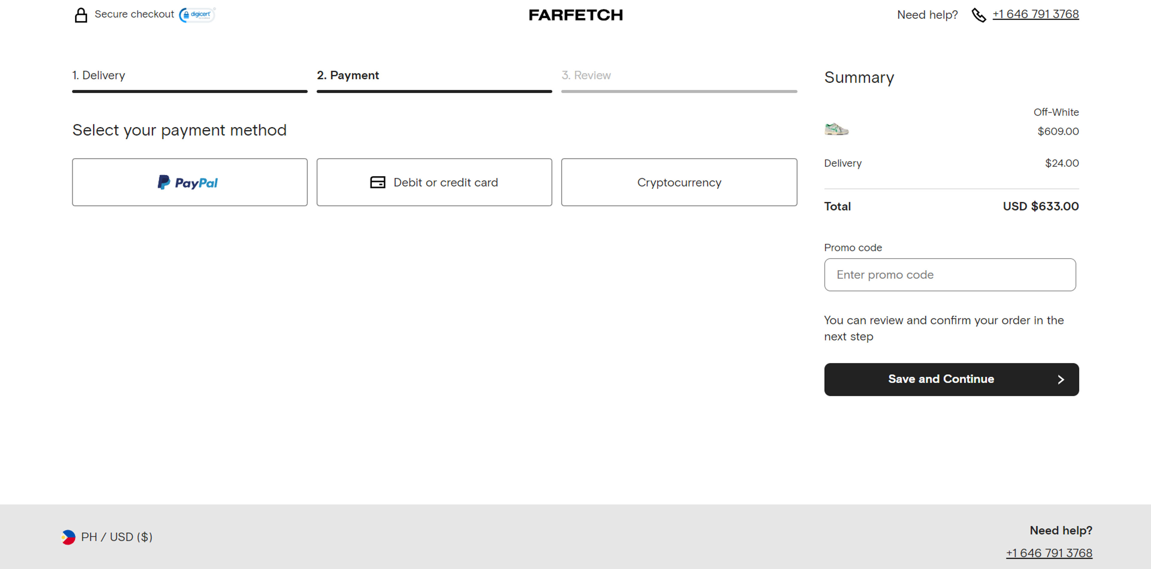 How to use coupon for Farfetch